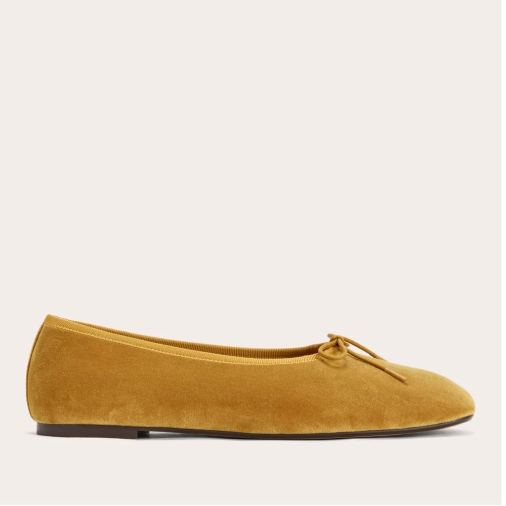 Elegant Mustard Ballet Flats